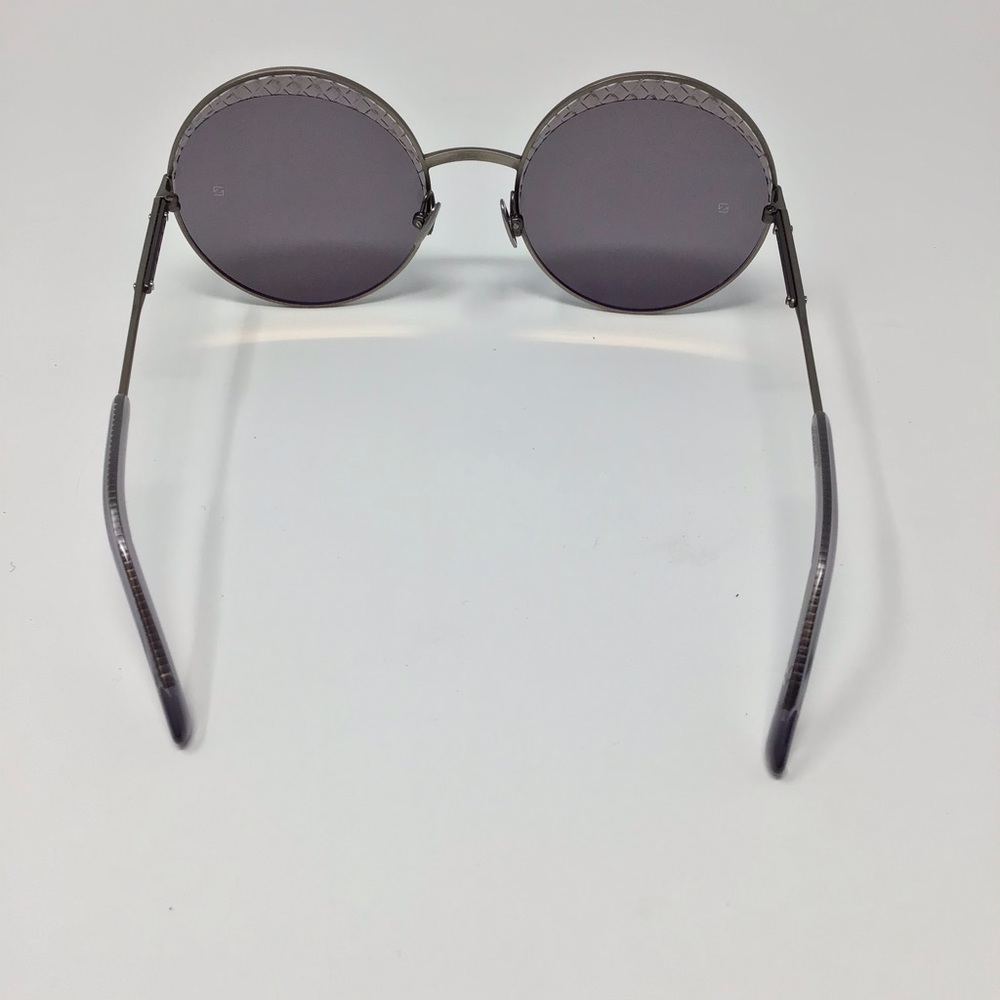 NWT Bottega Veneta Silver Grey Round Sunglasses - Picture 5 of 11